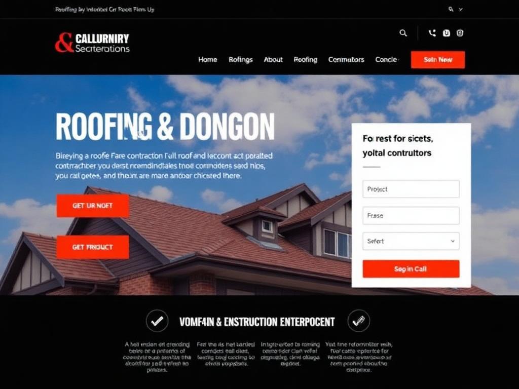 Calumet Roofing — Home Services website
